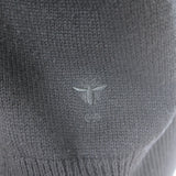 Christian Dior Tie-Neck Cashmere Sweater Black Size US 6
