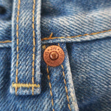 Junya Watanabe Comme des Garcons Patchwork Distressed Jeans Blue