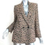 Zadig & Voltaire Visko Leopard Print Jacket Size 40 Double Breasted Blazer