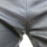 The Row Cropped Leather Curved-Seam Leggings Black Size 2