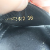 Valentino Rockstud Torchon Rope Wedge Sandals Black Size 36 Ankle Strap Heels