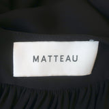 Matteau Bandage Open-Back Maxi Wrap Dress Black Silk Size US 4
