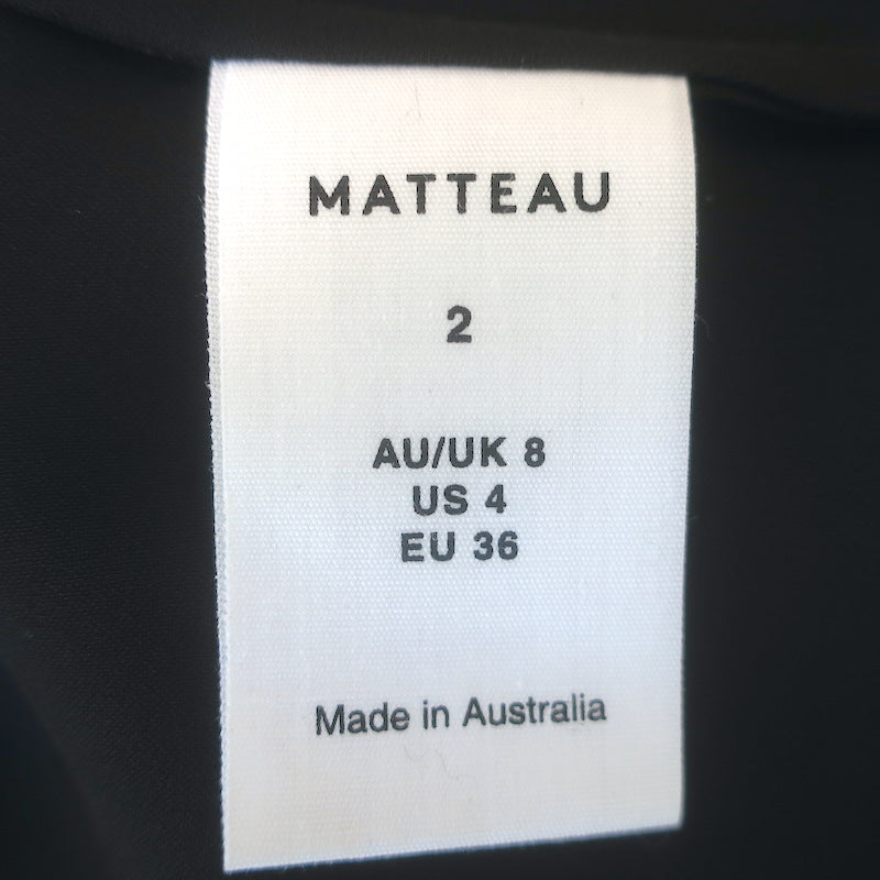 Matteau Bandage Open-Back Maxi Wrap Dress Black Silk Size US 4