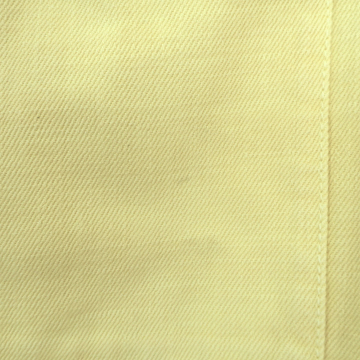 Dior Homme 1947 Logo-Embroidered Denim Jacket Pale Yellow Size 54