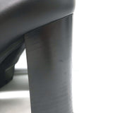 Gianvito Rossi Buckle Loafer Pumps Black Leather Size 36 Platform Heels