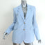 Gabriela Hearst Blazer Sophie Light Blue Corduroy Size 42 Single Breasted Jacket