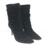 Gianvito Rossi Cecile Slouch Ankle Boots Black Suede Size 36.5