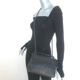 Bottega Veneta Olimpia Small Shoulder Bag Black Intrecciato Leather Crossbody