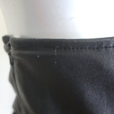 The Row Cropped Leather Curved-Seam Leggings Black Size 2