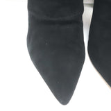 Gianvito Rossi Cecile Slouch Ankle Boots Black Suede Size 36.5
