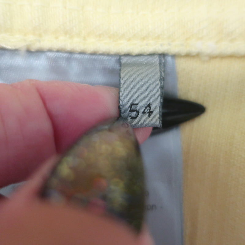 Dior Homme 1947 Logo-Embroidered Denim Jacket Pale Yellow Size 54