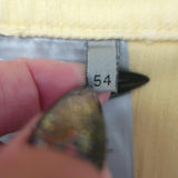 Dior Homme 1947 Logo-Embroidered Denim Jacket Pale Yellow Size 54