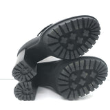 Gianvito Rossi Buckle Loafer Pumps Black Leather Size 36 Platform Heels