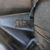 The Row Cropped Leather Curved-Seam Leggings Black Size 2