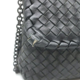 Bottega Veneta Olimpia Small Shoulder Bag Black Intrecciato Leather Crossbody