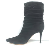 Gianvito Rossi Cecile Slouch Ankle Boots Black Suede Size 36.5