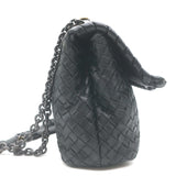 Bottega Veneta Olimpia Small Shoulder Bag Black Intrecciato Leather Crossbody