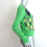 Andersson Bell Joy Argyle Cardigan Green Size Extra Small