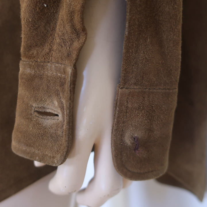 Polo Ralph Lauren Suede Shirt Jacket Dark Brown Size Large