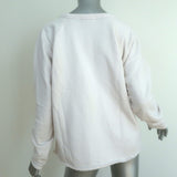 James Perse Raglan Sweatshirt Cream French Terry Size 4