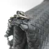 Bottega Veneta Olimpia Small Shoulder Bag Black Intrecciato Leather Crossbody