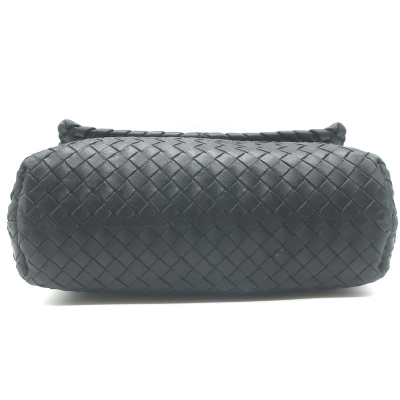 Bottega Veneta Olimpia Small Shoulder Bag Black Intrecciato Leather Crossbody