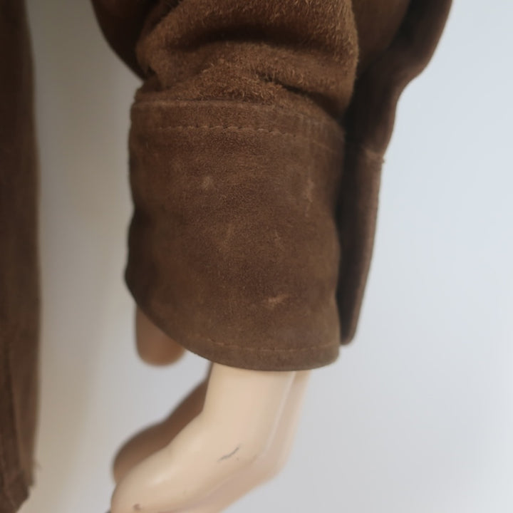Polo Ralph Lauren Suede Shirt Jacket Dark Brown Size Large