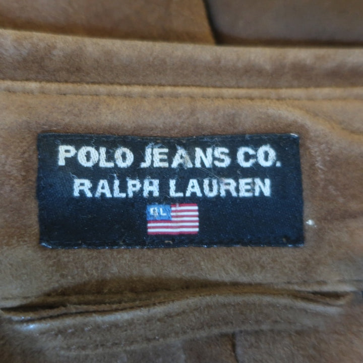Polo Ralph Lauren Suede Shirt Jacket Dark Brown Size Large