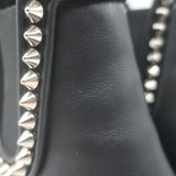 Christian Louboutin Capahutta 70 Spiked Chelsea Boots Black Leather Size 36