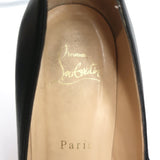 Christian Louboutin Bianca 120 Platform Pumps Black Leather Size 38