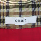 Celine by Phoebe Philo Mackintosh Waterproof Plaid Coat Beige Size 36