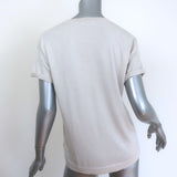 Brunello Cucinelli Sparkling Knit Sweater Top Ecru Cashmere-Silk Size Small