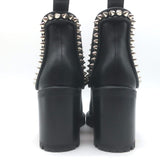 Christian Louboutin Capahutta 70 Spiked Chelsea Boots Black Leather Size 36