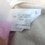 Brunello Cucinelli Sparkling Knit Sweater Top Ecru Cashmere-Silk Size Small