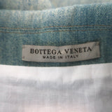 Bottega Veneta Double Breasted Chambray Denim Jacket Light Blue Size 46
