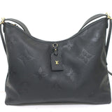 Louis Vuitton Carryall MM Shoulder Bag Black Monogram Empreinte Leather
