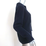 NAKED CASHMERE Eleanor Lace-Up Sweater Navy Cashmere Size Small
