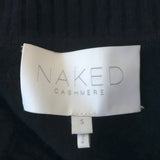 NAKED CASHMERE Eleanor Lace-Up Sweater Navy Cashmere Size Small