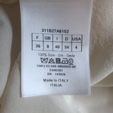 Christian Dior Polka Dot Embroidered Organza Blouse White Size 38 NEW