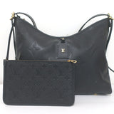 Louis Vuitton Carryall MM Shoulder Bag Black Monogram Empreinte Leather