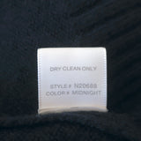 NAKED CASHMERE Eleanor Lace-Up Sweater Navy Cashmere Size Small