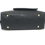 Louis Vuitton Carryall MM Shoulder Bag Black Monogram Empreinte Leather