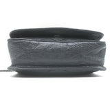 Saint Laurent Niki Wallet on Chain Dark Gray Matelasse Leather Mini Crossbody