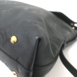Louis Vuitton Carryall MM Shoulder Bag Black Monogram Empreinte Leather