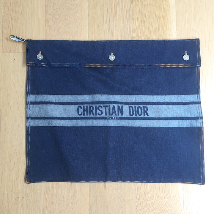 Christian Dior Denim Couture Flared Jeans Deep Blue Cotton Size US 4