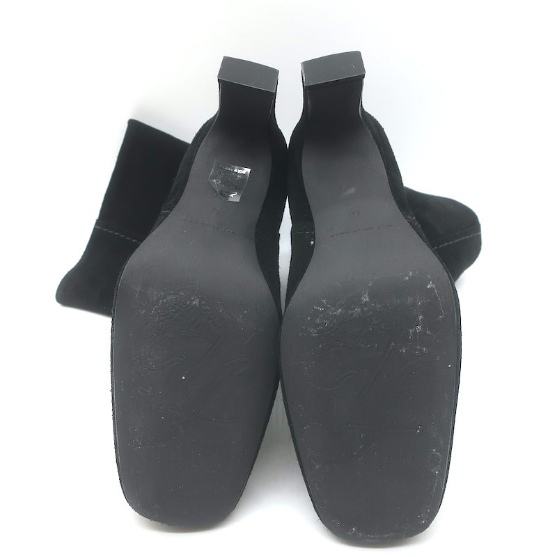 Free People Claudette Slouch Boots Black Suede Size 6