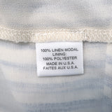 MISA Aleja Ruffled Bib Tiered Midi Dress Blue & White Stripe Size Extra Small