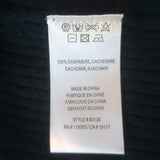 Minnie Rose Ribbed Cashmere Collared Cardigan Navy Size Extra Small NEW