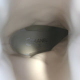 Chanel Gabrielle Cap Toe Boots Fuchsia Suede & Black Satin Size 37