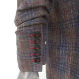 Veronica Beard Beacon Plaid Dickey Jacket Brown Size 4 Double Breasted Blazer